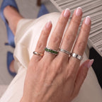 D'Joy Natural Chrome Diopside 7 Stone Look Ring in Platinum OverlaySterling Silver  1.449  Ct._8709936_2