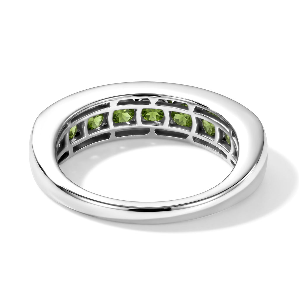 D'Joy Natural Chrome Diopside 7 Stone Look Ring in Platinum OverlaySterling Silver  1.449  Ct._8709936_4