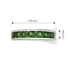 D'Joy Natural Chrome Diopside 7 Stone Look Ring in Platinum OverlaySterling Silver  1.449  Ct._8709936_5