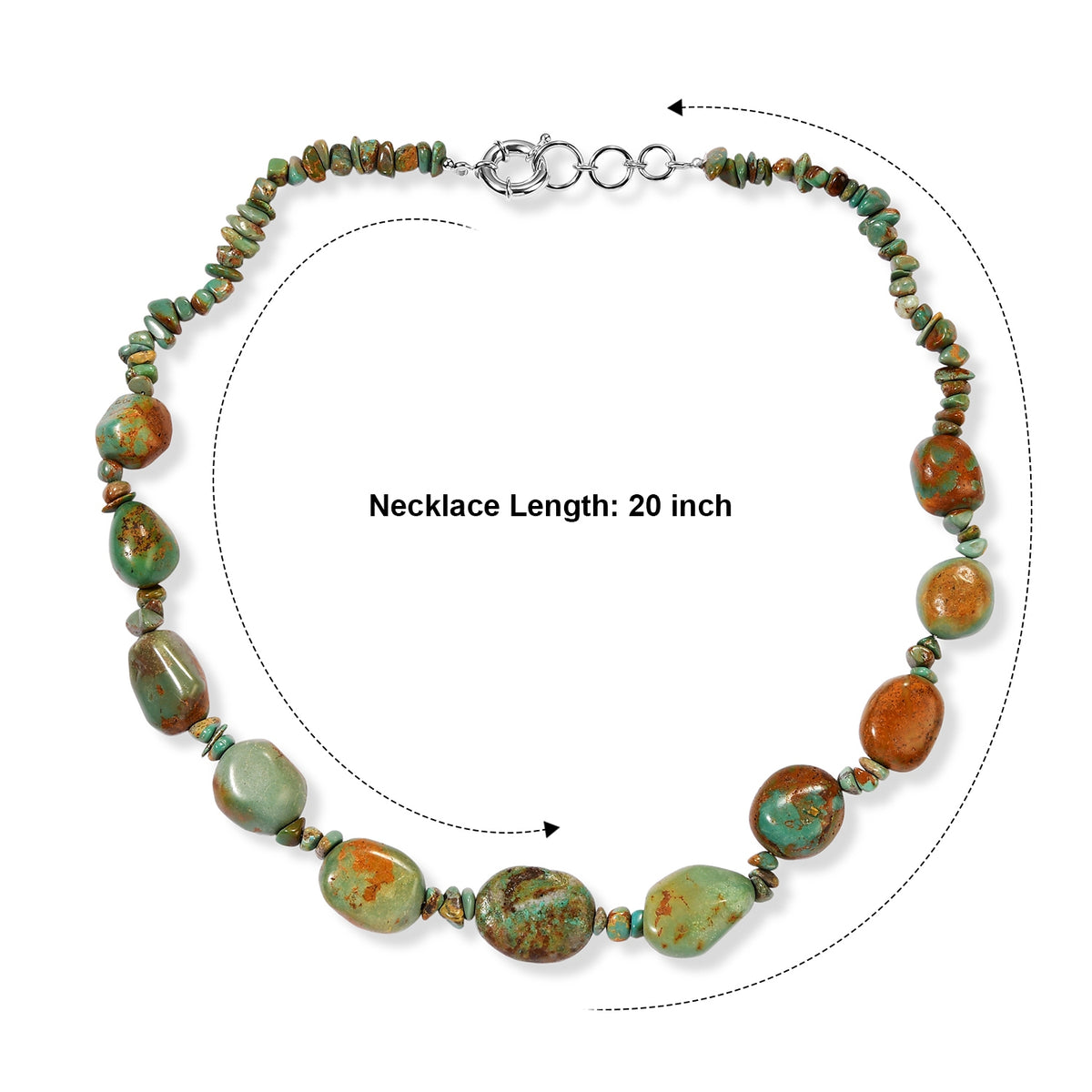 EverTrue - Turquoise Necklace (Size - 20+1 Ext) 320.00 Ct. 8710000 3