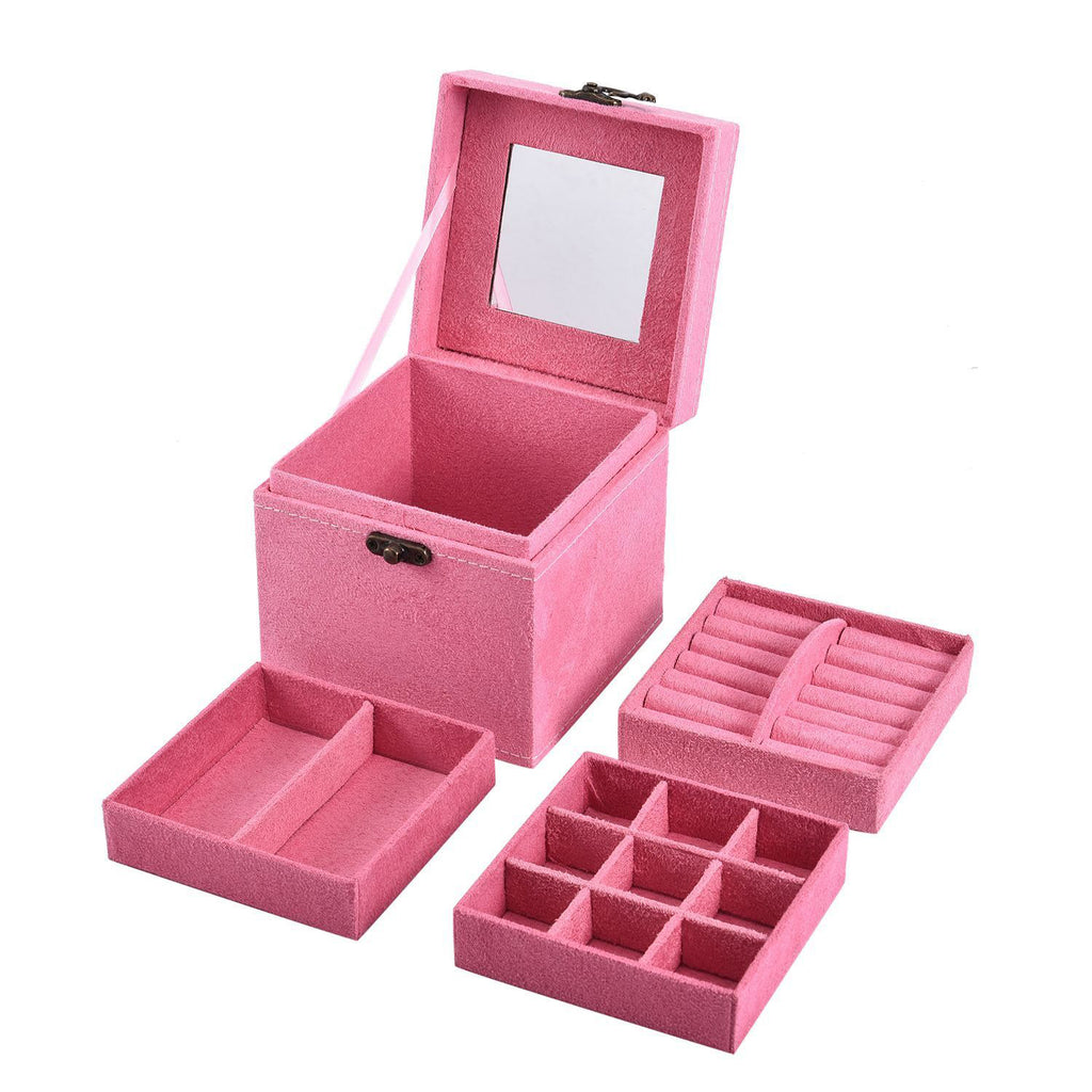 Jewellery Box (Size 12x12x12 ) - Pink_8710004
