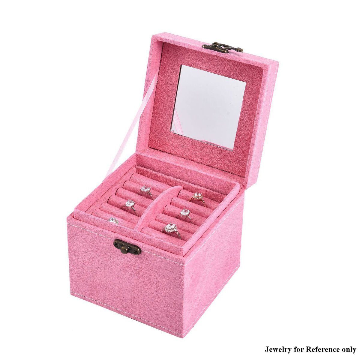 Jewellery Box (Size 12x12x12 ) - Pink 8710004 4