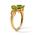 Luxuriant Peridot, Lab Grown Diamond Ring Sterling Silver  2.339  Ct._8710025_3