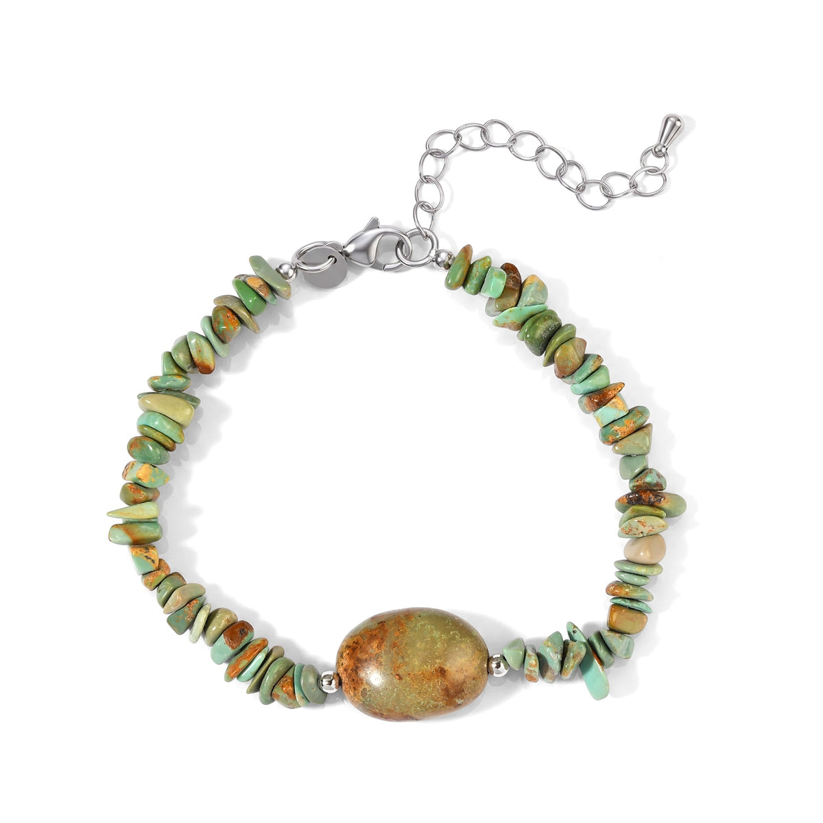EverTrue - Green Turquoise Bracelet (Size - 7.5+2 Ext) 60.00 Ct. V32579588 0