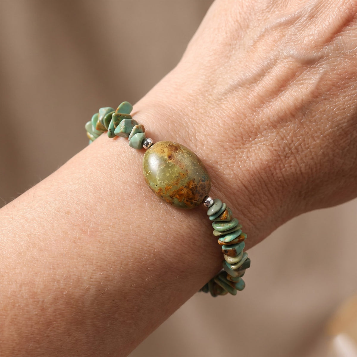 EverTrue - Green Turquoise Bracelet (Size - 7.5+2 Ext) 60.00 Ct. V32579588 2