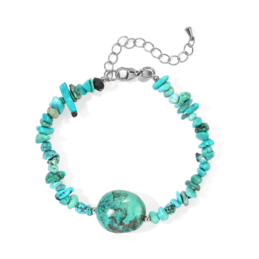 EverTrue - Blue Turquoise Bracelet (Size - 7.5+2 Ext) 65.00 Ct._8710238