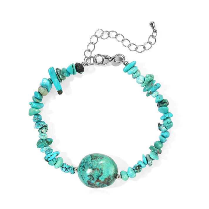 EverTrue - Blue Turquoise Bracelet (Size - 7.5+2 Ext) 65.00 Ct. 8710238 1
