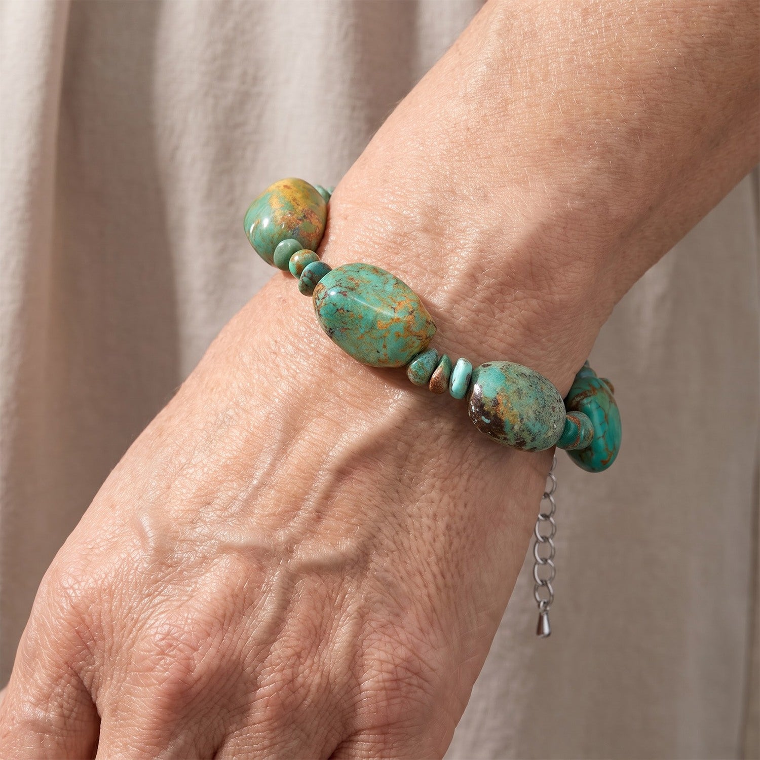 EverTrue - Turquoise Bracelet (Size - 7.5-2 Ext) 140.00 Ct. 8710251 2