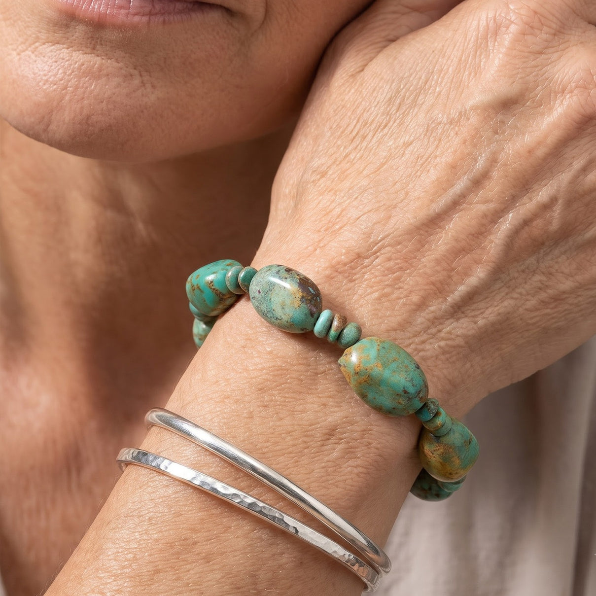 EverTrue - Turquoise Bracelet (Size - 7.5-2 Ext) 140.00 Ct. 8710251 3