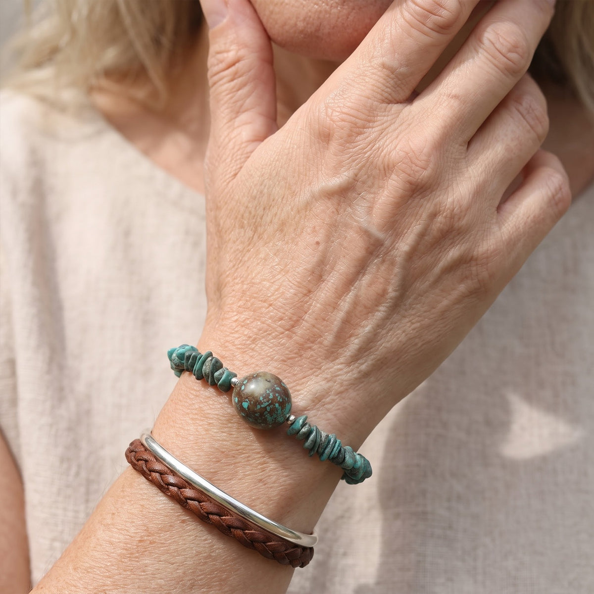 EverTrue - Blue Turquoise Bracelet (Size - 7.5+2 Ext) 65.00 Ct. 8710252 3