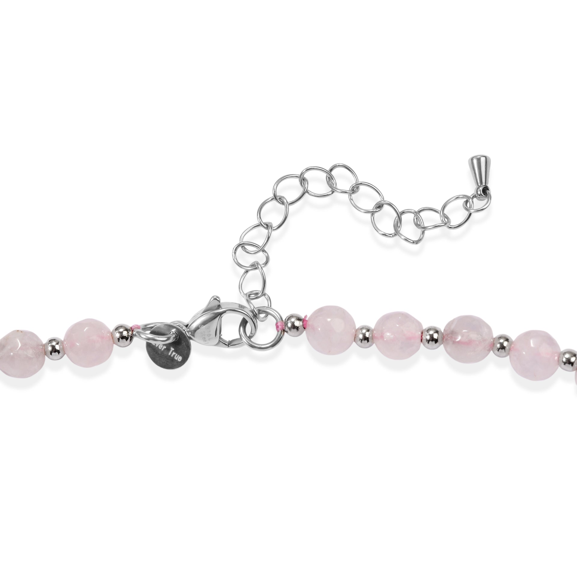 EverTrue - Rose Quartz Beads Necklace (Size - 18-2 Ext) 80.00 Ct. 8710268 3