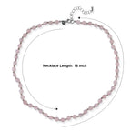 EverTrue - Rose Quartz Beads Necklace (Size - 18+2 Ext) 80.00 Ct._8710268_4