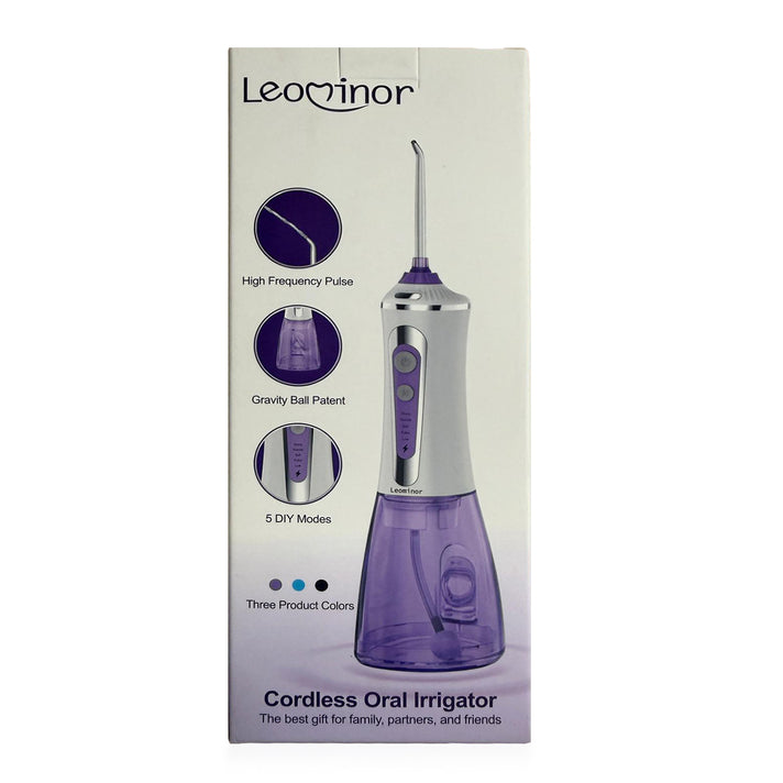SEJOY Cordless Water Flosser with 5 Cleaning Modes, 6 Jet Tips &amp; IPX7 Waterproof Design - Purple 8712276 1