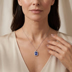 Rhapsody - 950 Platinum AAAA Tanzanite & White Diamond (VS/E-F) Pendant 10.30 Ct, Platinum Wt. 5.00 Gms_8713042_2
