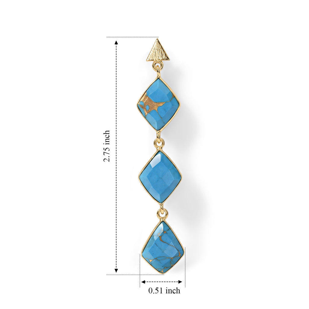 Blue Turquoise Drop Earrings_8713467_4