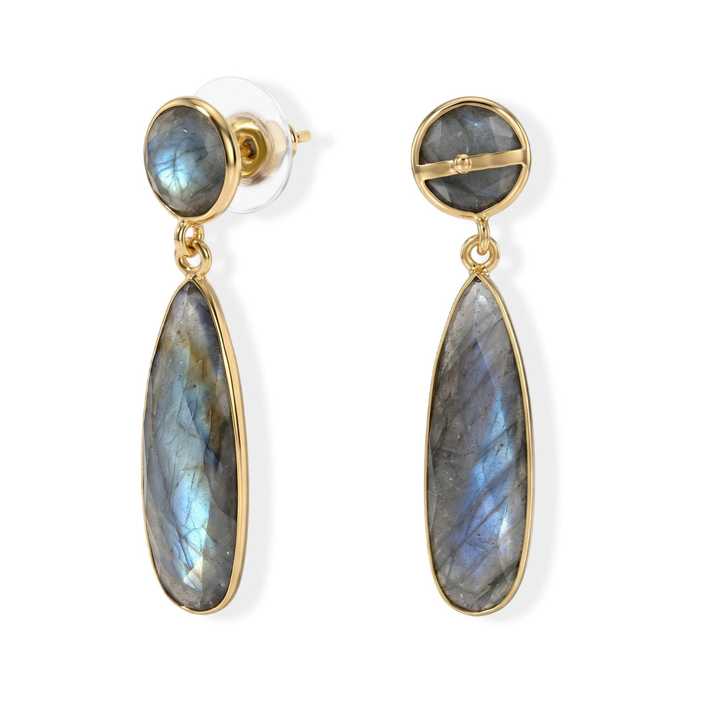 Brown Labradorite Drop Earrings 5.60 Ct._8713469_3
