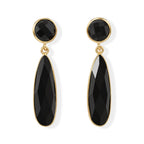 Black Onyx Drop Earrings 6.50 Ct._8713472