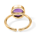 Purple Amethyst Adjustable Ring in Gold Tone 1.40 Ct._8713473_4