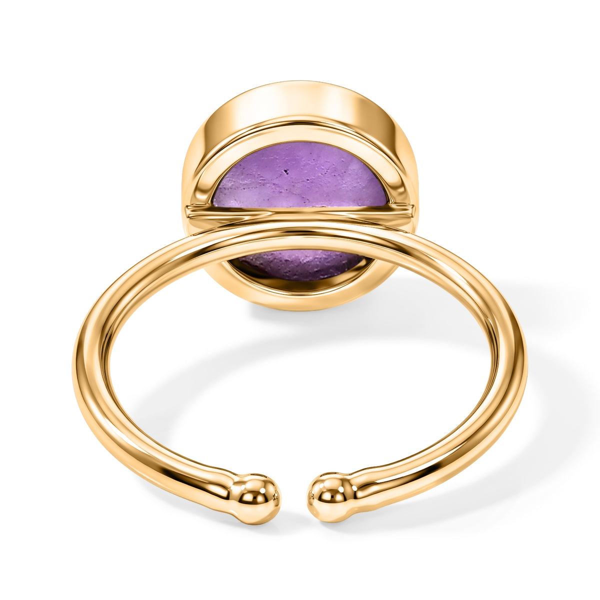 Purple Amethyst Adjustable Ring in Gold Tone 1.40 Ct. 8713473 4