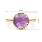 Purple Amethyst Adjustable Ring in Gold Tone 1.40 Ct._8713473_5