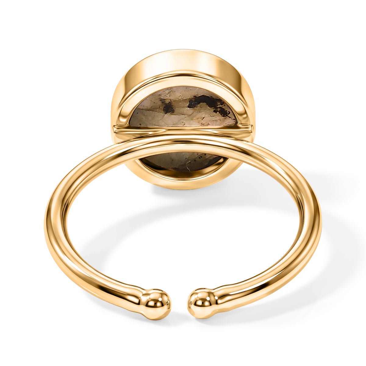 Handmade Brown Labradorite Adjustable Ring in Gold Tone 4.00 Ct. 8713519 4