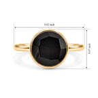 Handmade Black Onyxt Adjustable Ring in Gold Tone 3.80 Ct._8713522_5