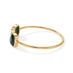 Green Onyx Bangle (Size - 7) in Gold Tone 4.80 Ct._8714360_4