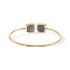 Labradorite Bangle (Size - 7) in Gold Tone 4.80 Ct._8714361_3