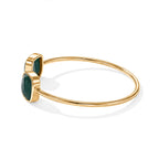 Green Onyx Bangle (Size - 7) in Gold Tone 4.80 Ct._8714418_3