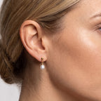 White Fresh Water Pearl Beads Earring with Push Back 5.00 Ct._8714423_1