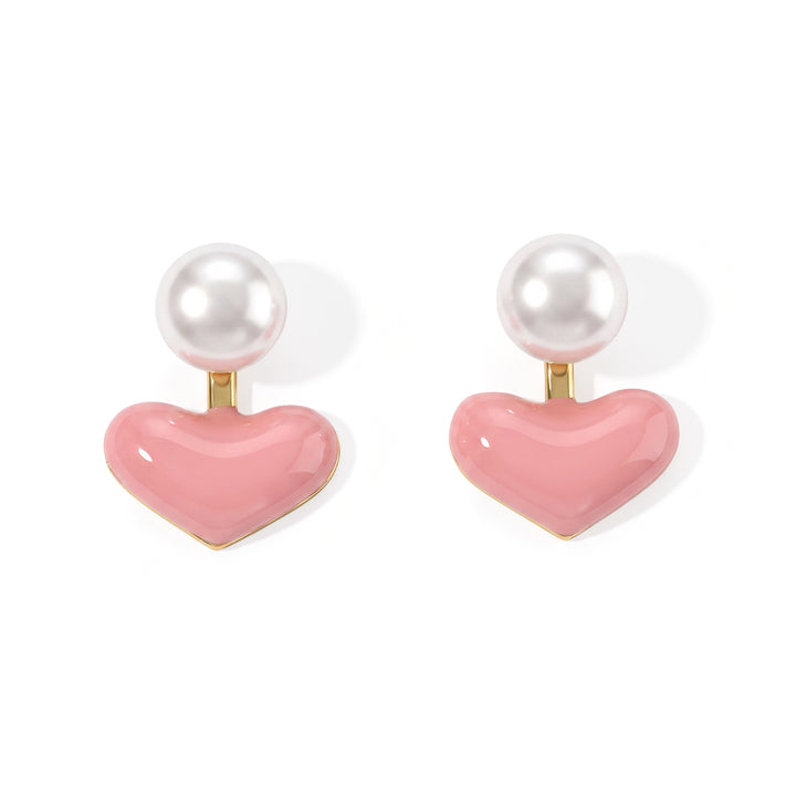 White Fresh Water Pearl Beads Earring with Push Back 2.00 Ct. 8714425 1
