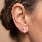 White Fresh Water Pearl Beads Earring with Push Back 2.00 Ct._8714425_1