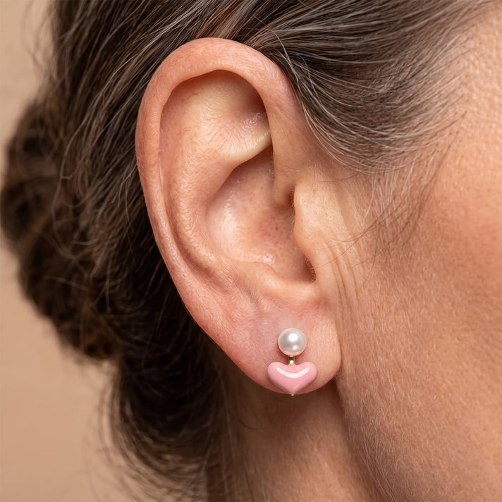 White Fresh Water Pearl Beads Earring with Push Back 2.00 Ct. 8714425 2