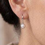 White Fresh Water Pearl Beads Earring with Hook 10.00 Ct._8714427_1