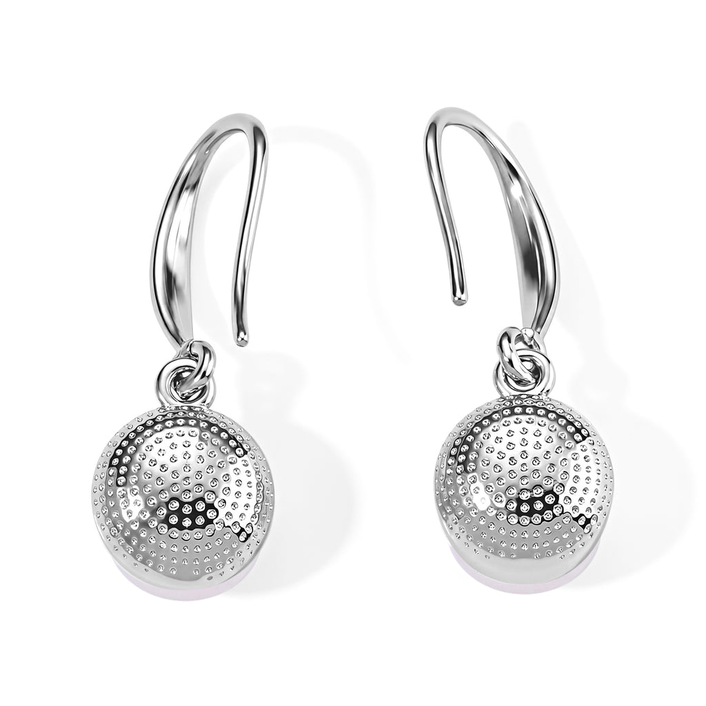 White Fresh Water Pearl Beads Earring with Hook 10.00 Ct._8714427_3