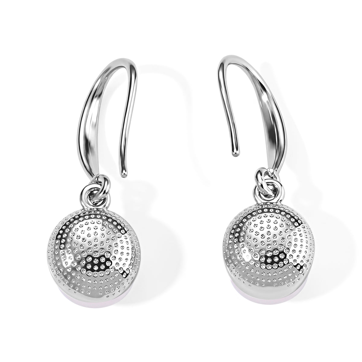 White Fresh Water Pearl Solitaire Drop Earring with Hook V32669254 4
