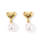White Fresh Water Pearl Beads Earring with Push Back 5.00 Ct._8714430