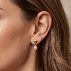 White Fresh Water Pearl Beads Earring with Push Back 5.00 Ct._8714430_1