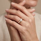 White Fresh Water Pearl Adjustable Ring with Enameling 3.00 Ct._8714499_2