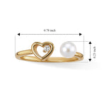 White Fresh Water Pearl & White Cubic Zirconia Adjustable Ring 2.00  Ct._8714501_4