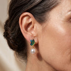White Keshi Pearl Beads Earring with Push Back 15.00 Ct._8714513_1