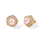 Fresh Water Pearl Beads Earring with Push Back 6.00 Ct._8714514