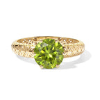 Luxoro - 9K Yellow Gold AAA Natural Hebei Peridot Mirage Solitaire Ring 2.60 Ct._8718775