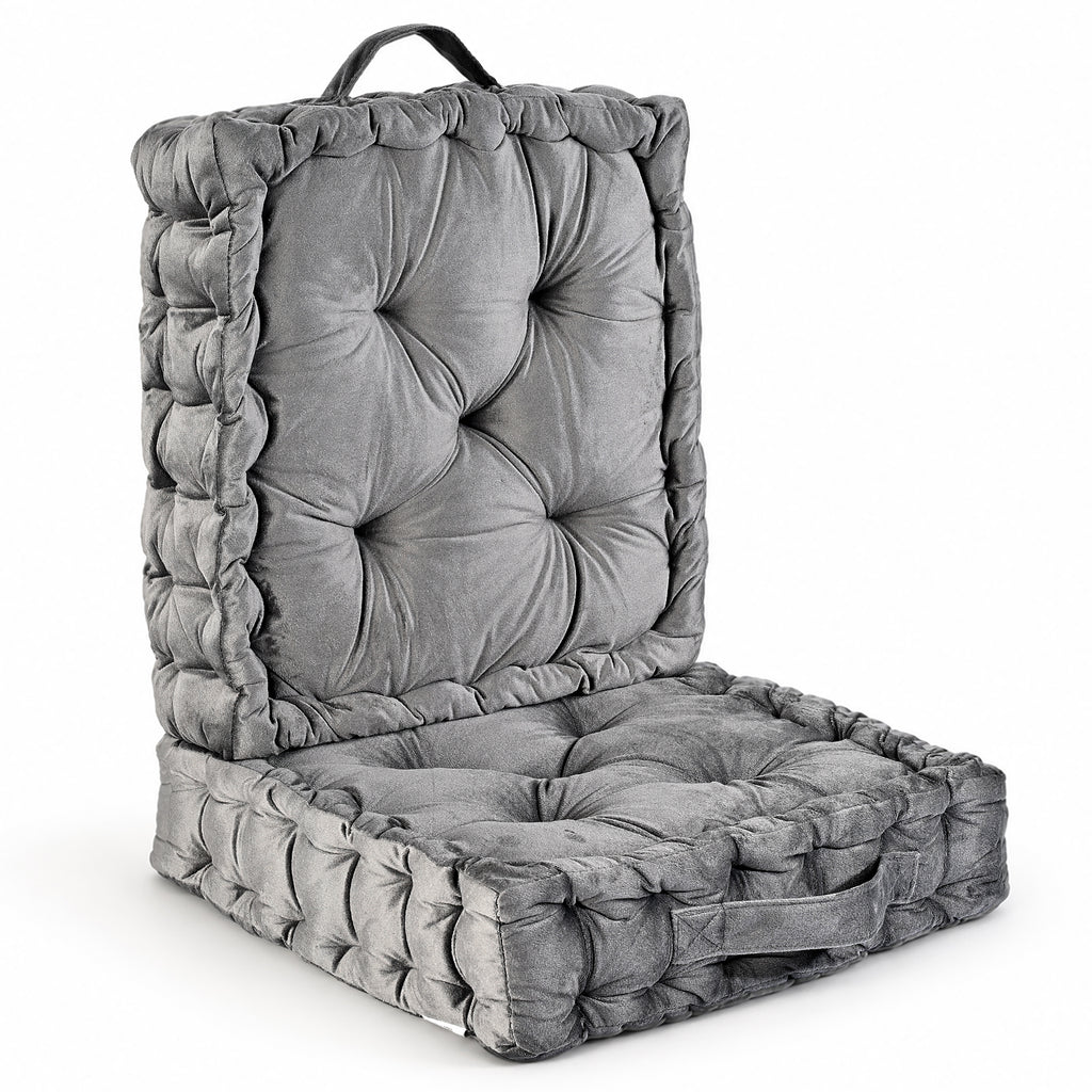 LIVMORE Patterned Cushion Cover (Size 40x8 cm) - Grey & Grey_8719568