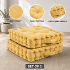 LIVMORE Patterned Cushion Cover (Size 40x8 cm) - Golden & Grey_8719610_3