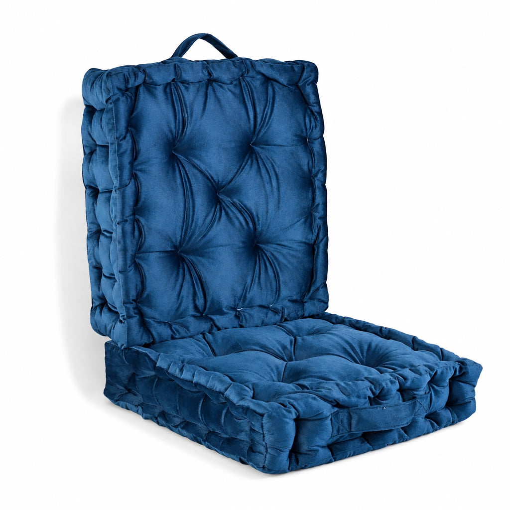 LIVMORE Patterned Cushion Cover (Size 40x8 cm) - Navy & Grey_8719612