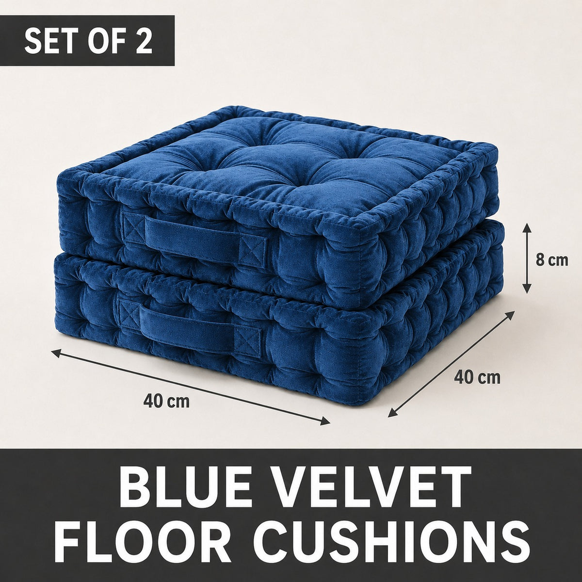 LIVMORE Patterned Cushion Cover (Size 40x8 cm) - Navy &amp; Grey 8719612 4