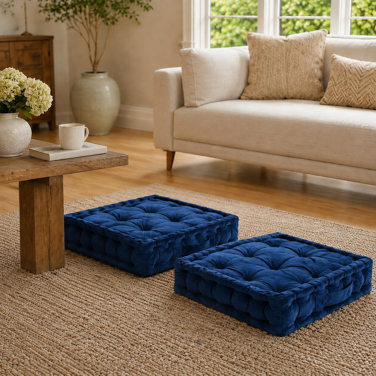 LIVMORE Patterned Cushion Cover (Size 40x8 cm) - Navy &amp; Grey 8719612 5