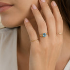 D'Joy Swiss Blue Topaz Solitaire Ring Sterling Silver  2.418  Ct._8719816