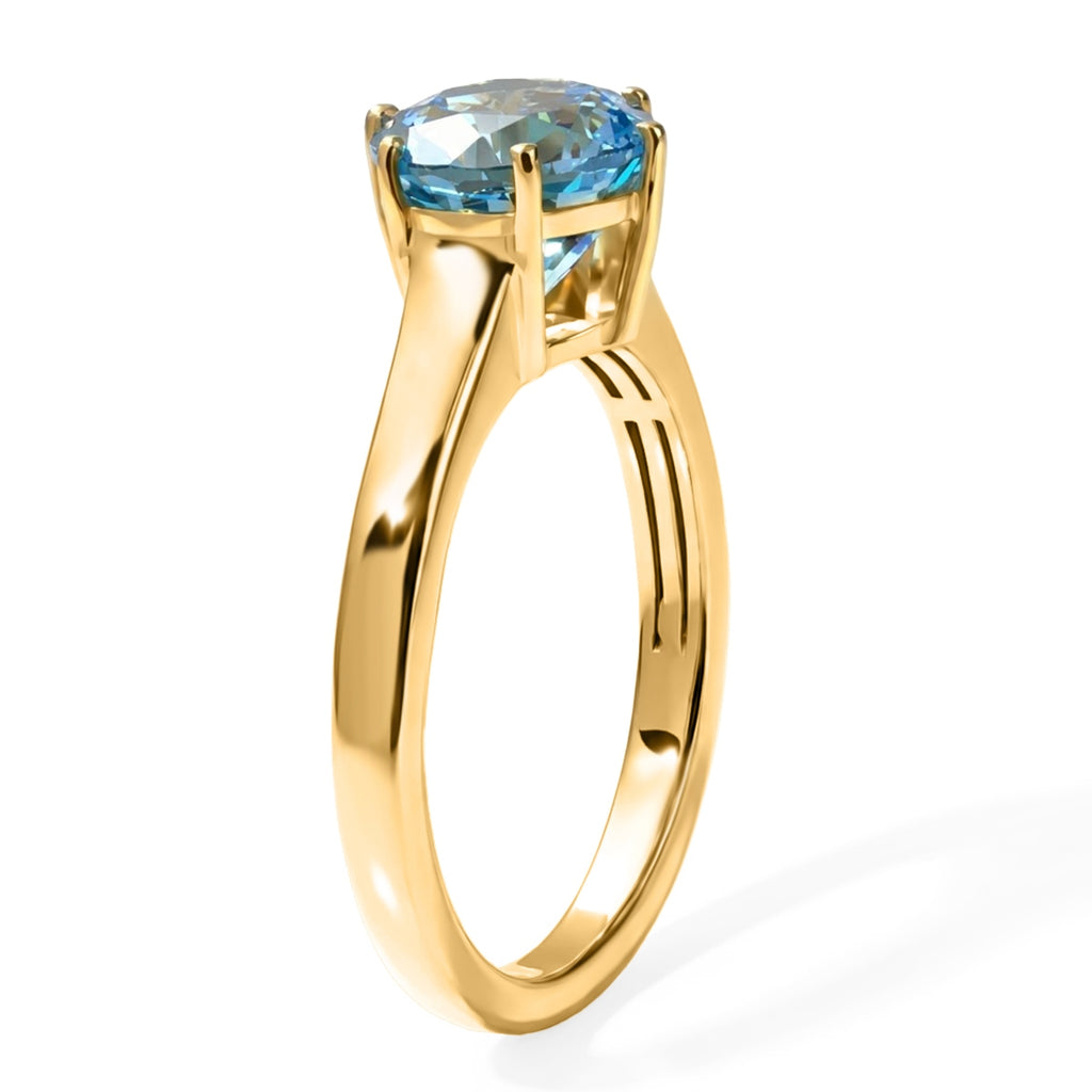 D'Joy Swiss Blue Topaz Solitaire Ring Sterling Silver  2.418  Ct._8719816_3